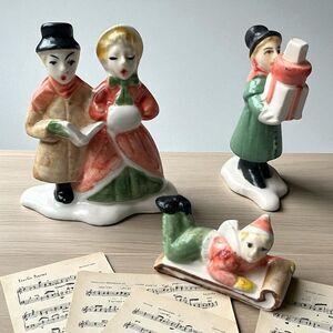 Vintage Christmas Porcelain Figurines – Set of 3 (FF Japan)
